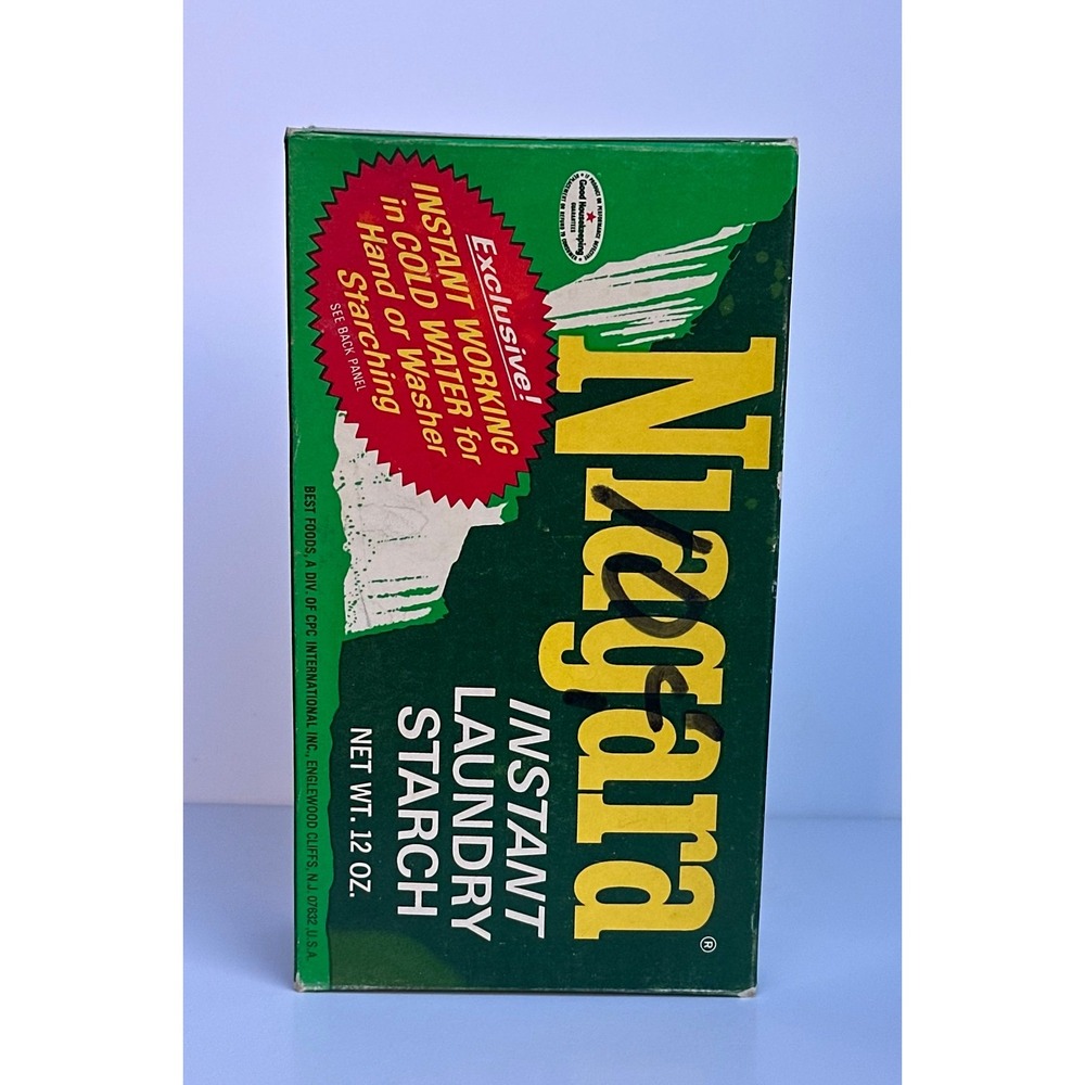 Vintage Niagara Instant Laundry Starch 12 oz New Unopened Box Collectible Prop